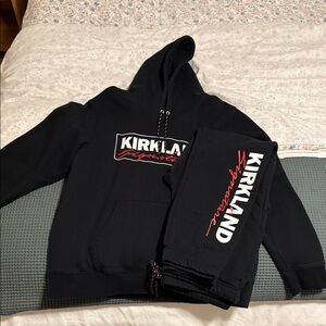 Kirkland Signature Black Hoodie and Sweatpants Set